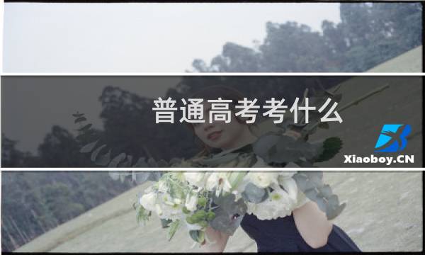 普通高考考什么