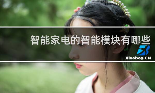 智能家电的智能模块有哪些