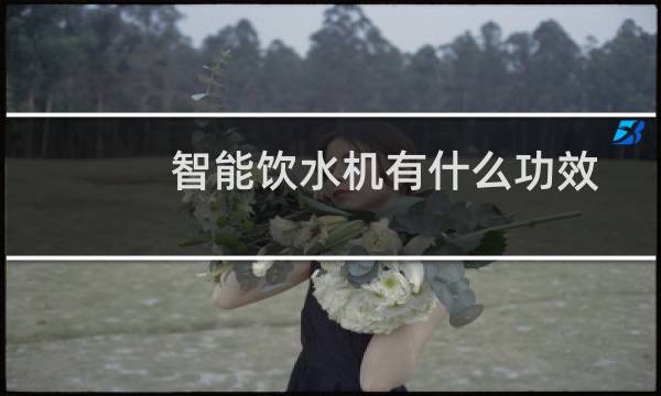 智能饮水机有什么功效