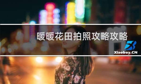 暖暖花田拍照攻略攻略