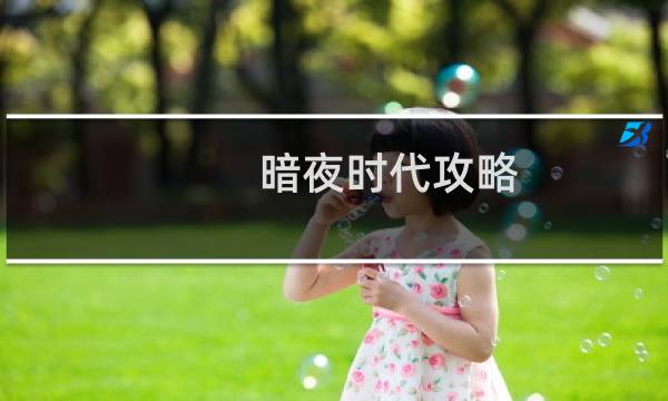 暗夜时代攻略