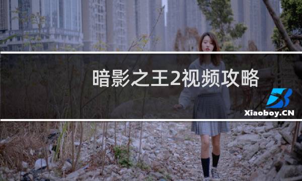 暗影之王2视频攻略