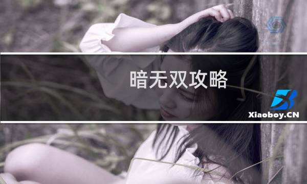 暗无双攻略