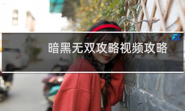 暗黑无双攻略视频攻略