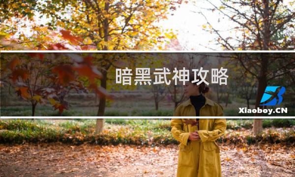 暗黑武神攻略