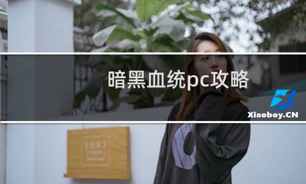 暗黑血统pc攻略