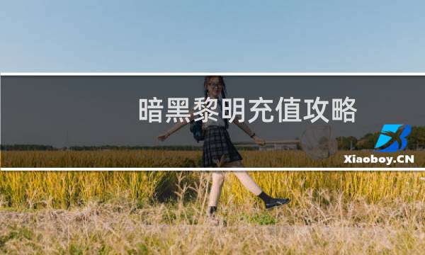 暗黑黎明充值攻略