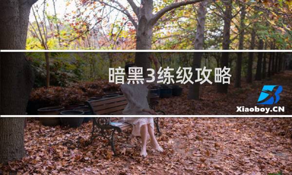 暗黑3练级攻略