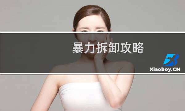 暴力拆卸攻略