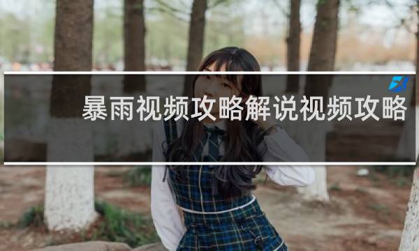 暴雨视频攻略解说视频攻略