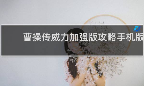 曹操传威力加强版攻略手机版