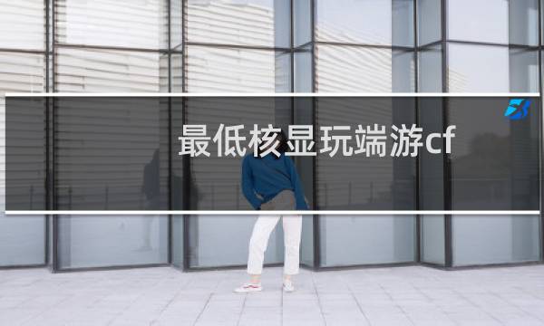 最低核显玩端游cf