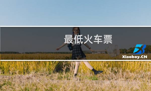 最低火车票