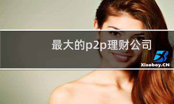 最大的p2p理财公司