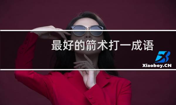 最好的箭术打一成语