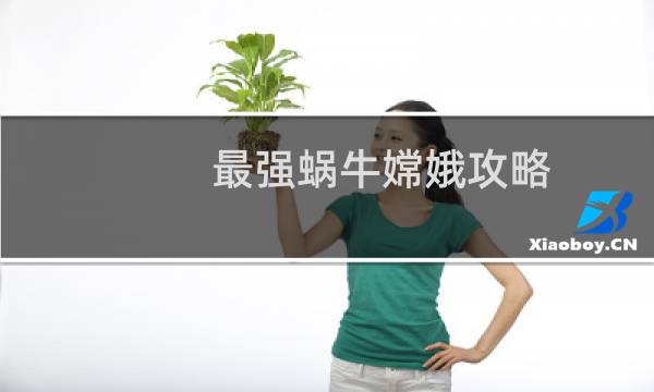 最强蜗牛嫦娥攻略