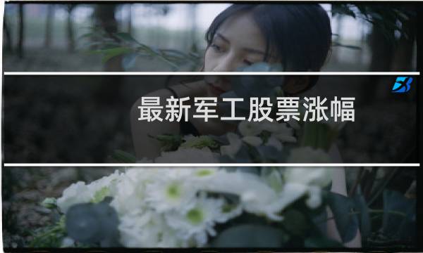 最新军工股票涨幅