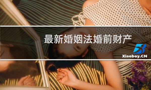 最新婚姻法婚前财产