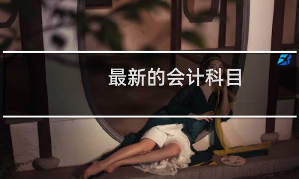 最新的会计科目