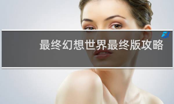 最终幻想世界最终版攻略