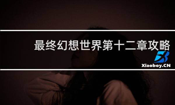 最终幻想世界第十二章攻略