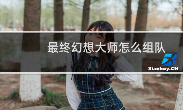 最终幻想大师怎么组队