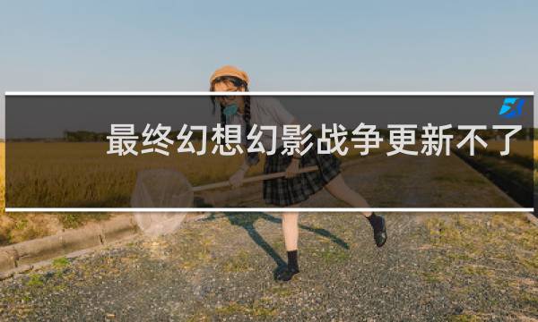最终幻想幻影战争更新不了