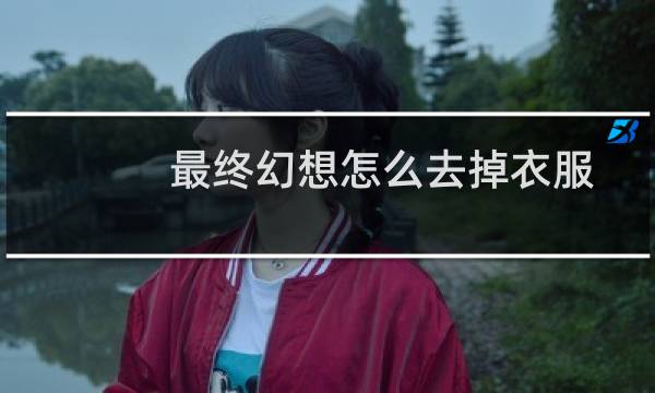 最终幻想怎么去掉衣服