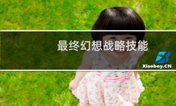 最终幻想战略技能