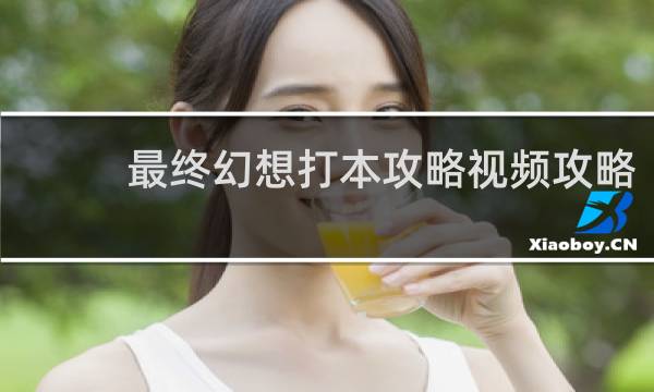 最终幻想打本攻略视频攻略