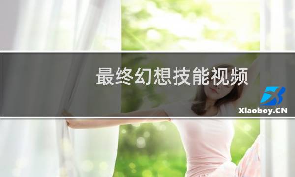 最终幻想技能视频