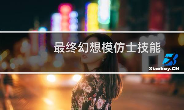 最终幻想模仿士技能