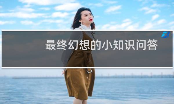 最终幻想的小知识问答