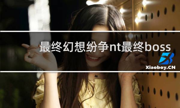 最终幻想纷争nt最终boss
