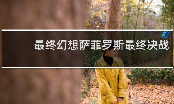 最终幻想萨菲罗斯最终决战