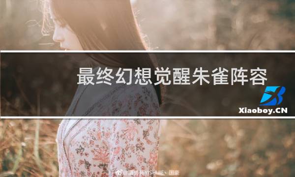 最终幻想觉醒朱雀阵容