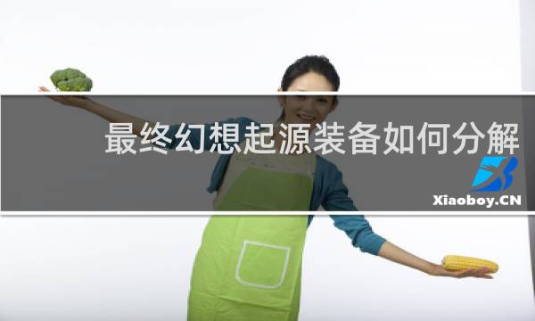 最终幻想起源装备如何分解