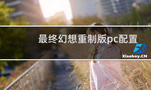 最终幻想重制版pc配置