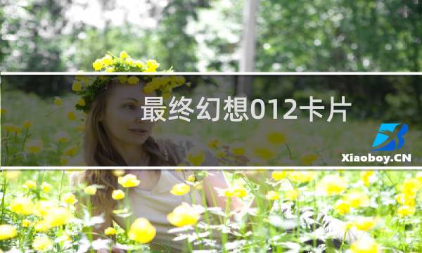 最终幻想012卡片