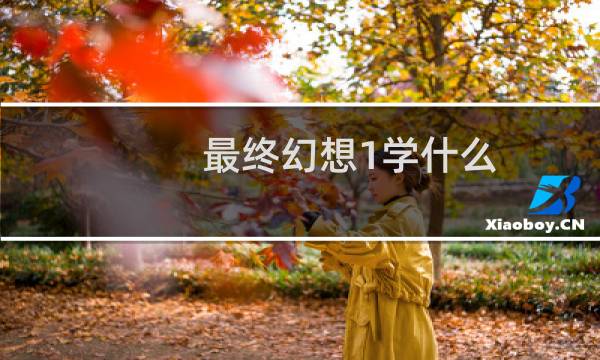 最终幻想1学什么