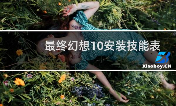 最终幻想10安装技能表