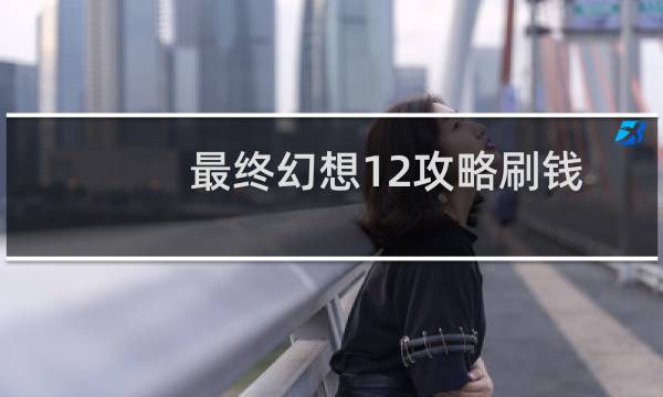 最终幻想12攻略刷钱