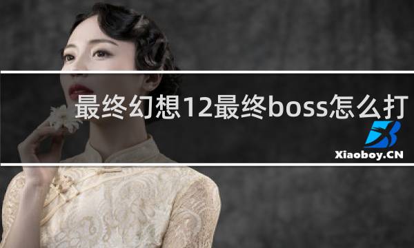 最终幻想12最终boss怎么打