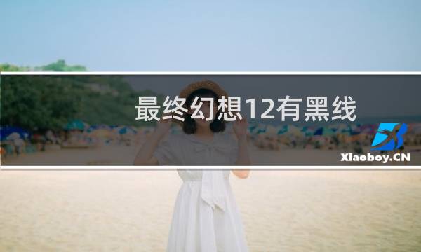 最终幻想12有黑线