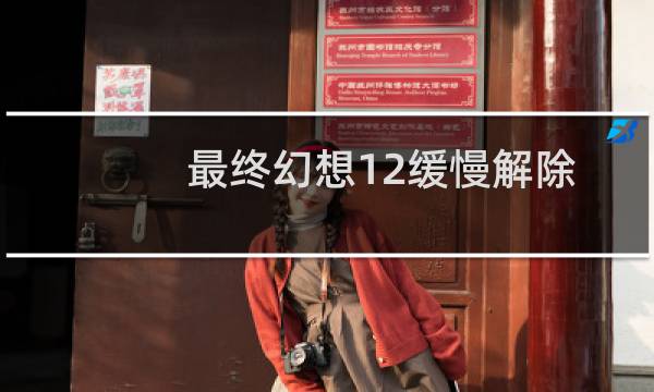 最终幻想12缓慢解除