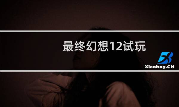 最终幻想12试玩