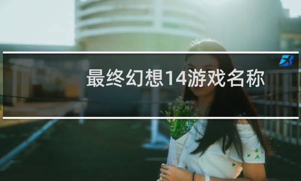 最终幻想14游戏名称