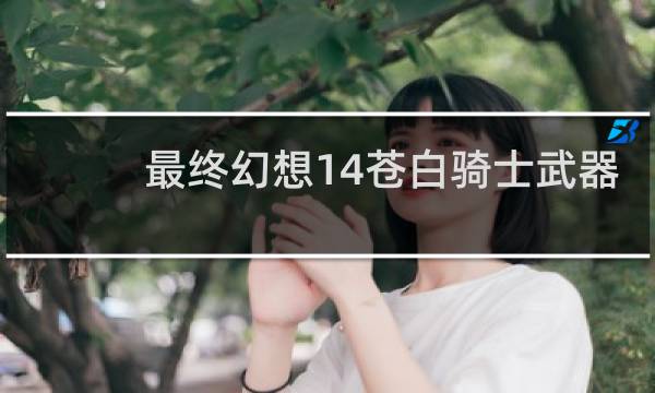 最终幻想14苍白骑士武器
