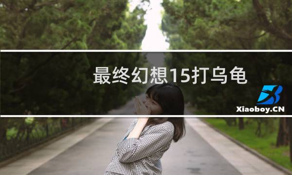 最终幻想15打乌龟