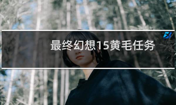 最终幻想15黄毛任务